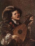 TERBRUGGHEN, Hendrick Lute Player awr Sweden oil painting reproduction